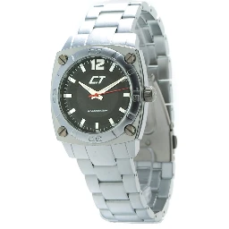 Silver Aluminum Dress Watch