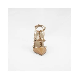 Rockstud ankle strap pumps