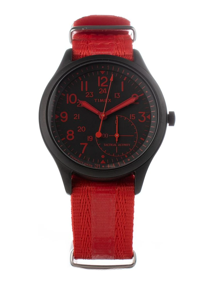 Red Nylon Sport Watch