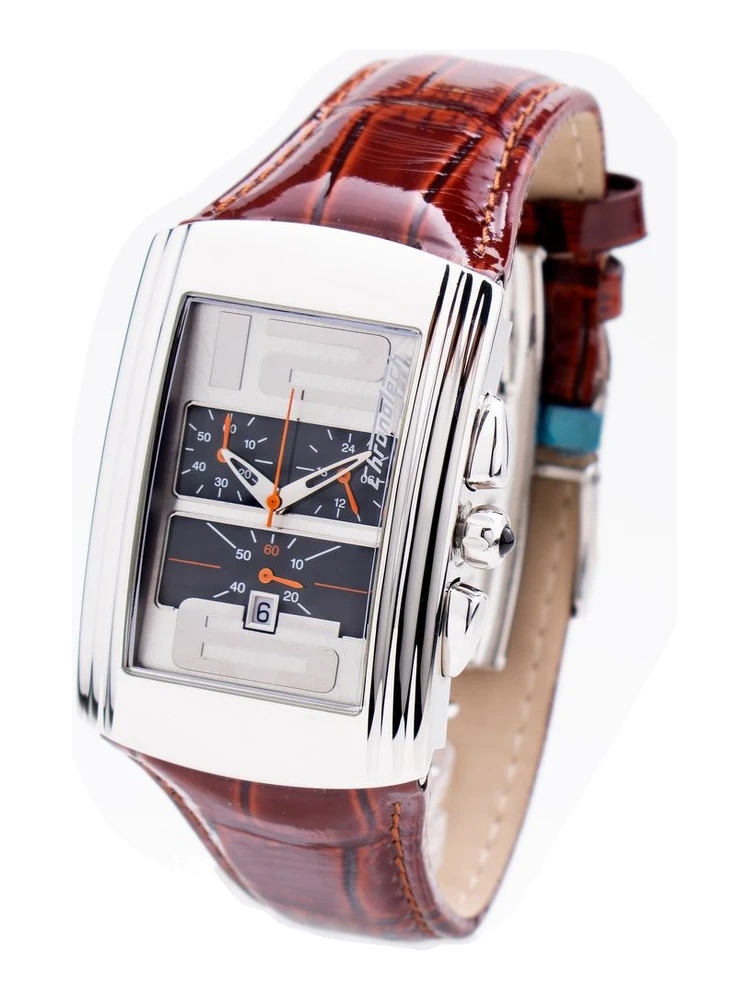 Brown Leather Dress Watch