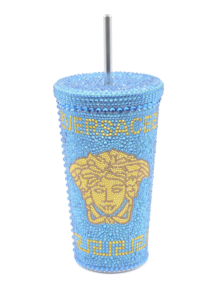 Crystal-embellished travel cup