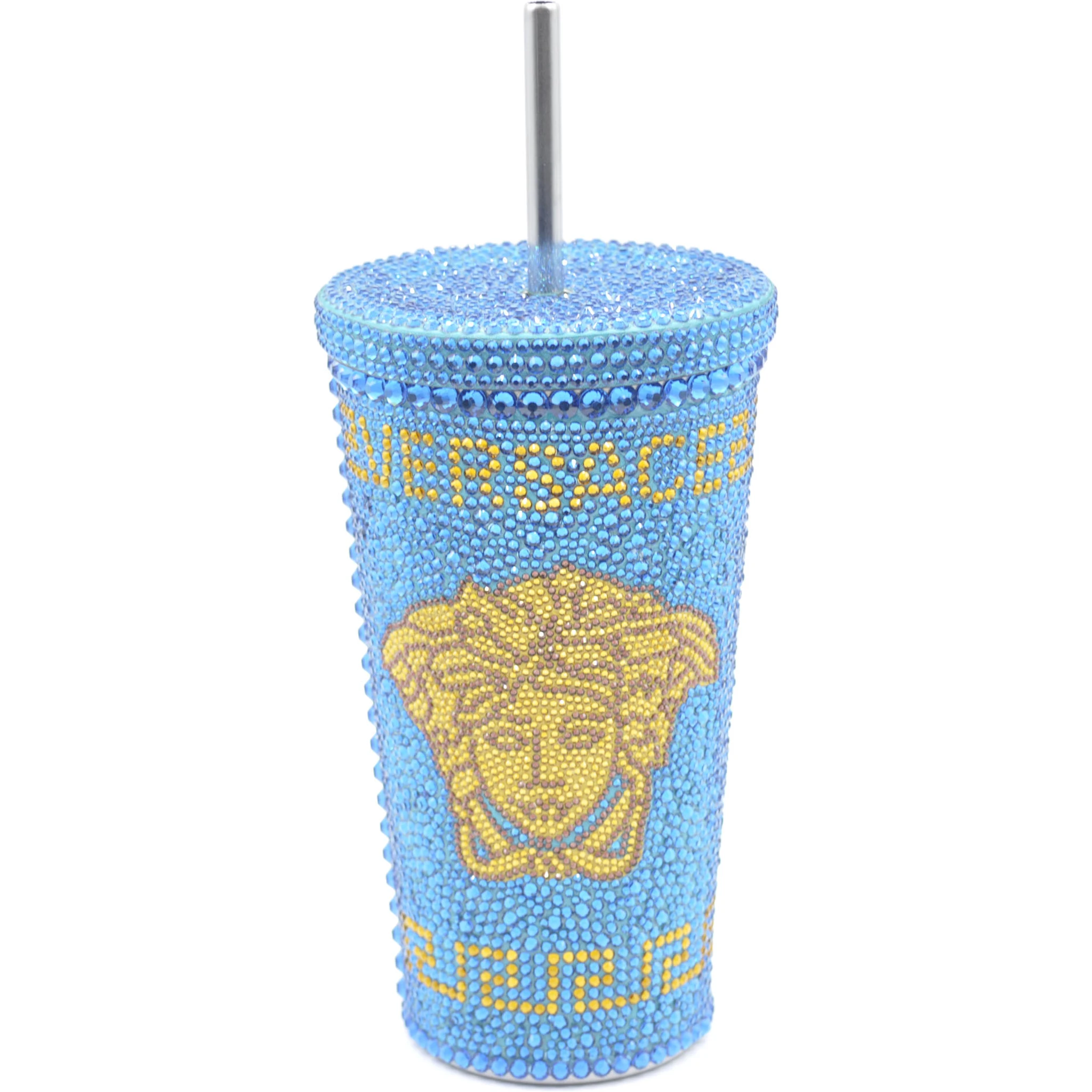 Crystal-embellished travel cup