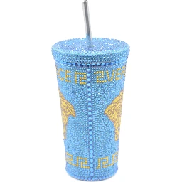 Crystal-embellished travel cup