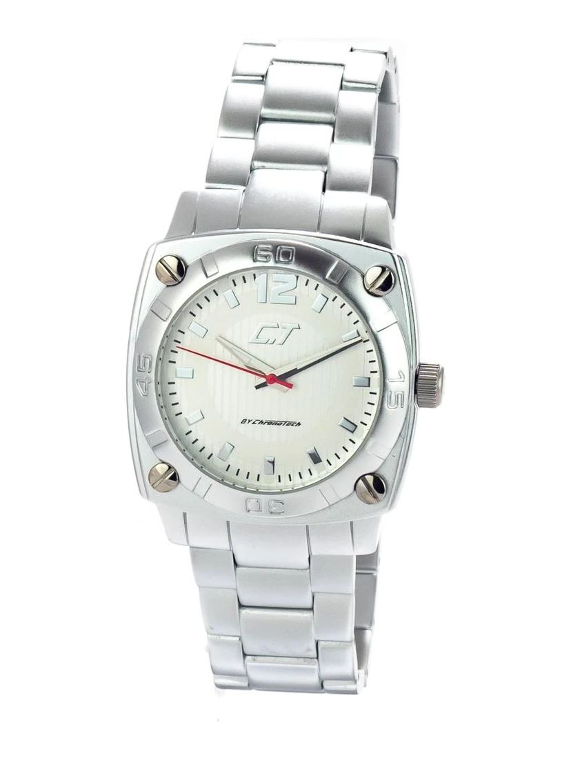 Silver Aluminum Dress Watch
