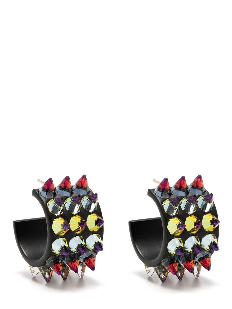 small Karma hoop earrings