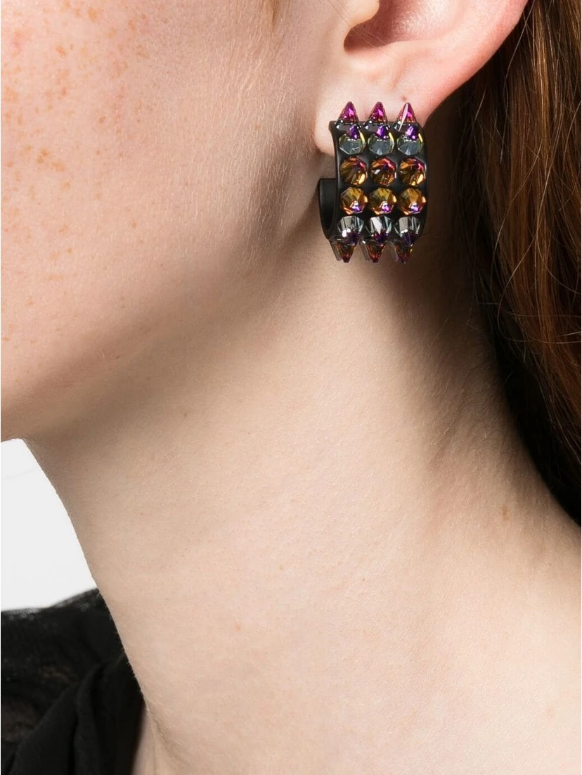 small Karma hoop earrings