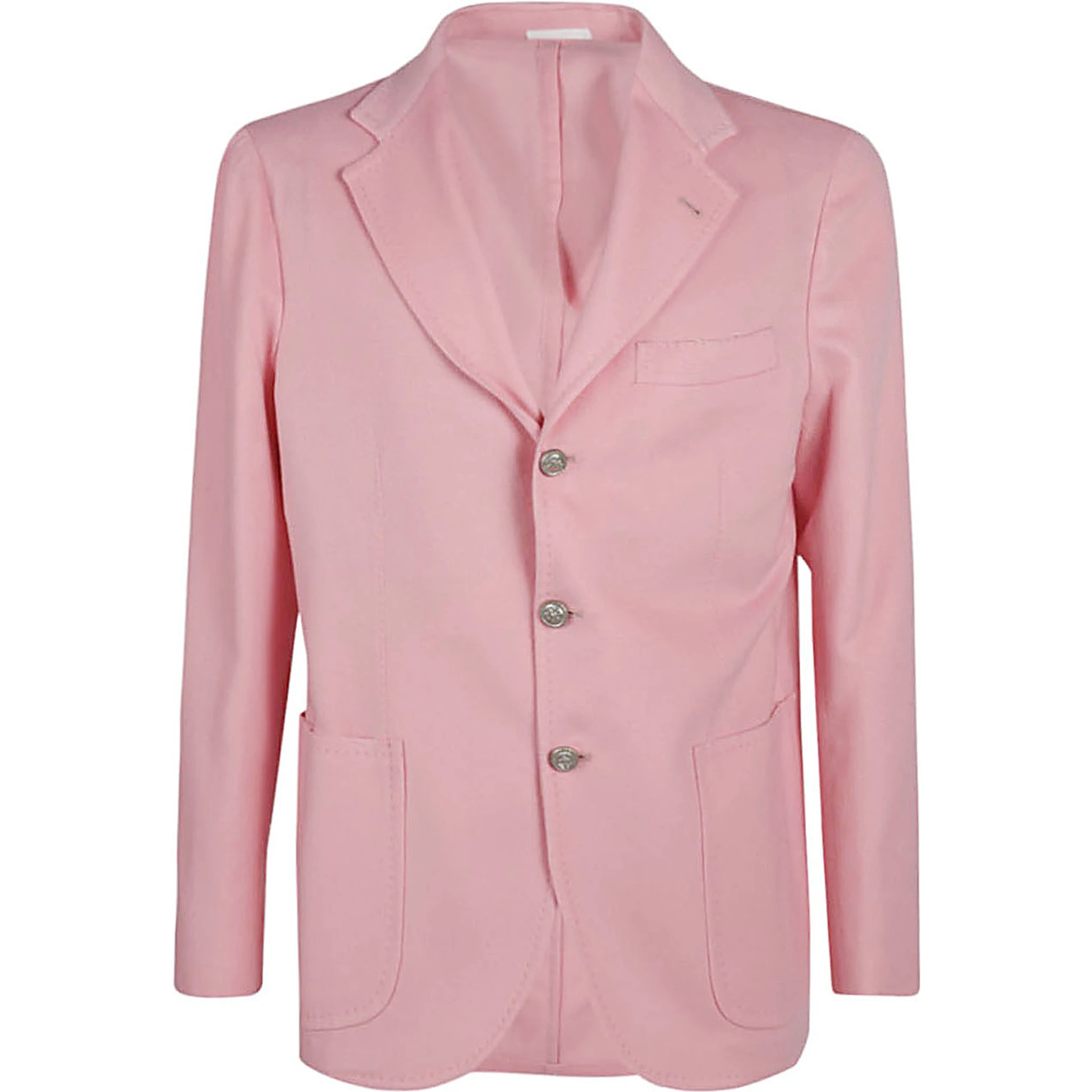 Pink Single-breasted Wool Blazer
