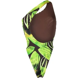 Plunge Print Swimsuit