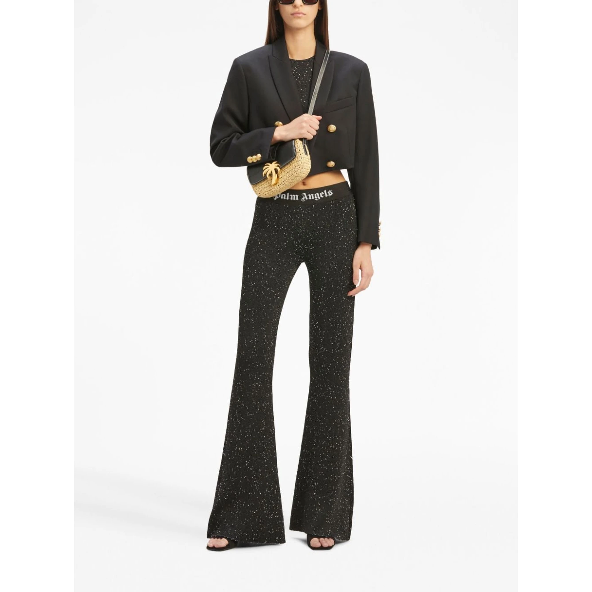 cropped double-breasted blazer