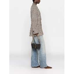 Buckle Pouchette Epsom Leather Handbag In Multicolor