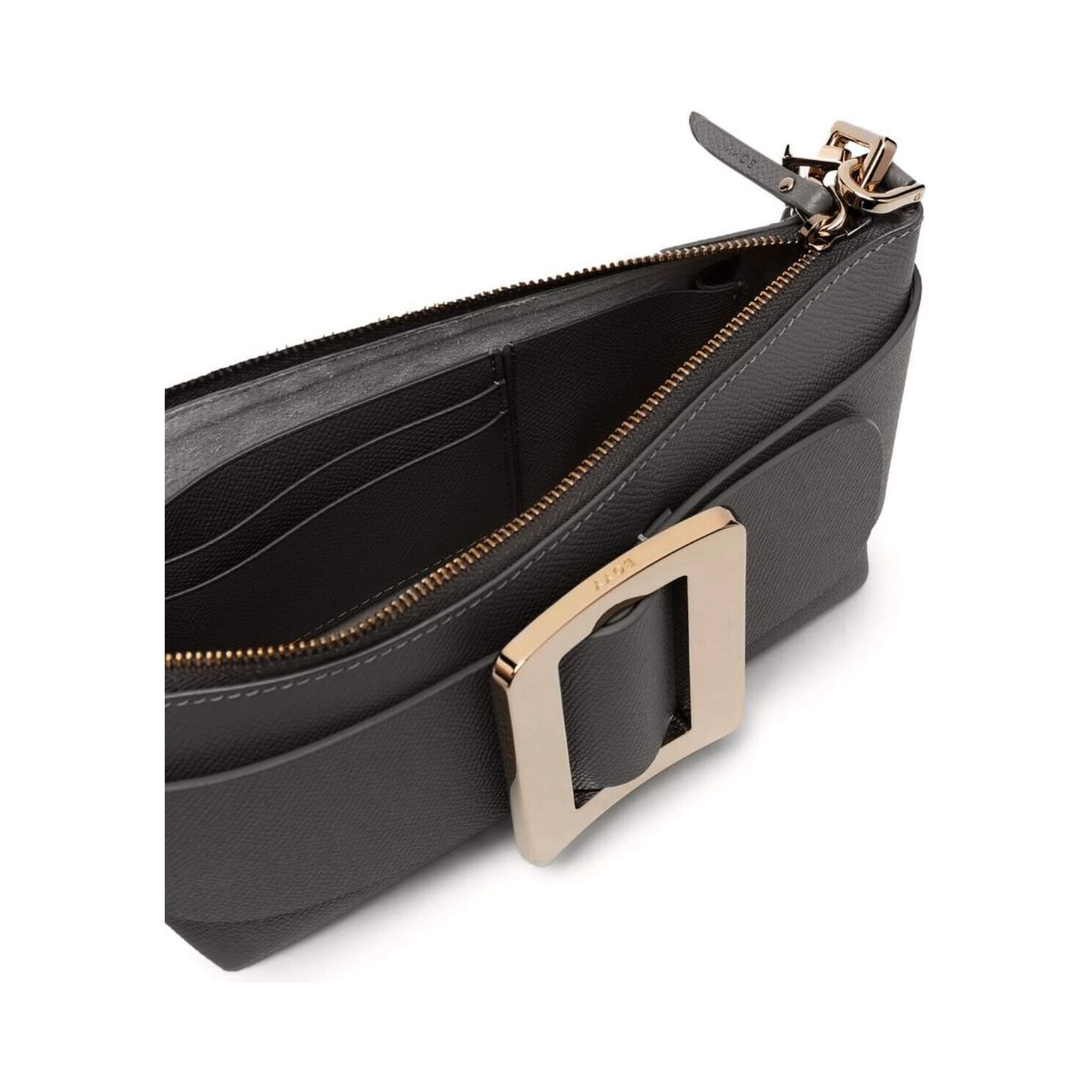 Buckle Pouchette Epsom Leather Handbag In Multicolor