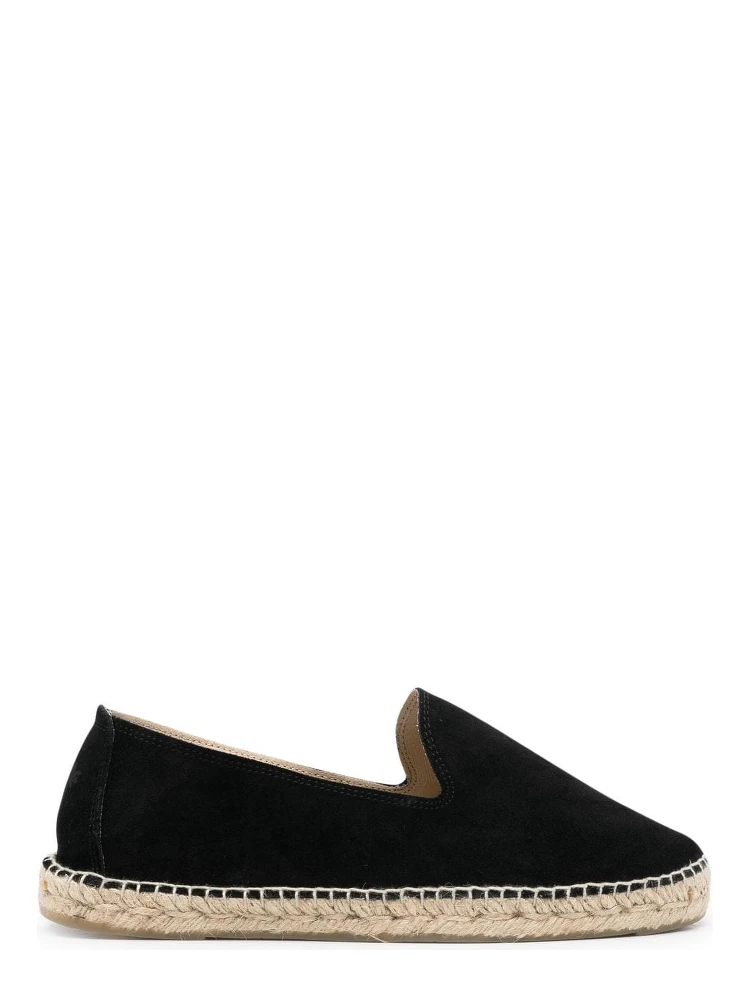 Hamptons Suede Espadrilles In Black