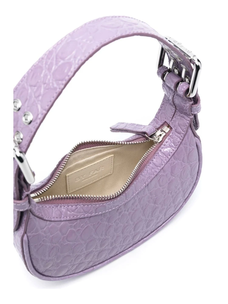 Mini Soho Croco Embossed Leather Shoulder Bag In Purple alternative