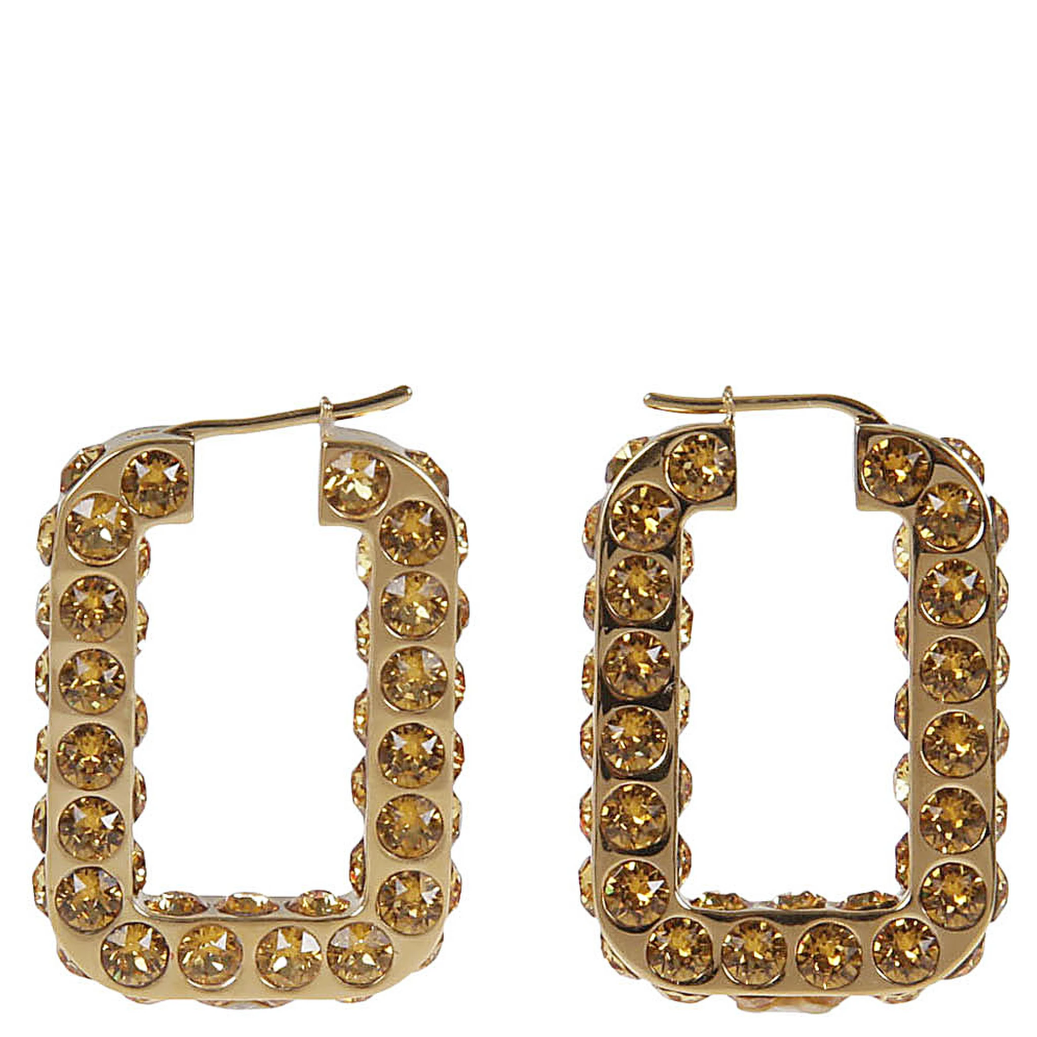 Charlotte crystal-embellished hoop earrings