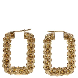 Charlotte crystal-embellished hoop earrings