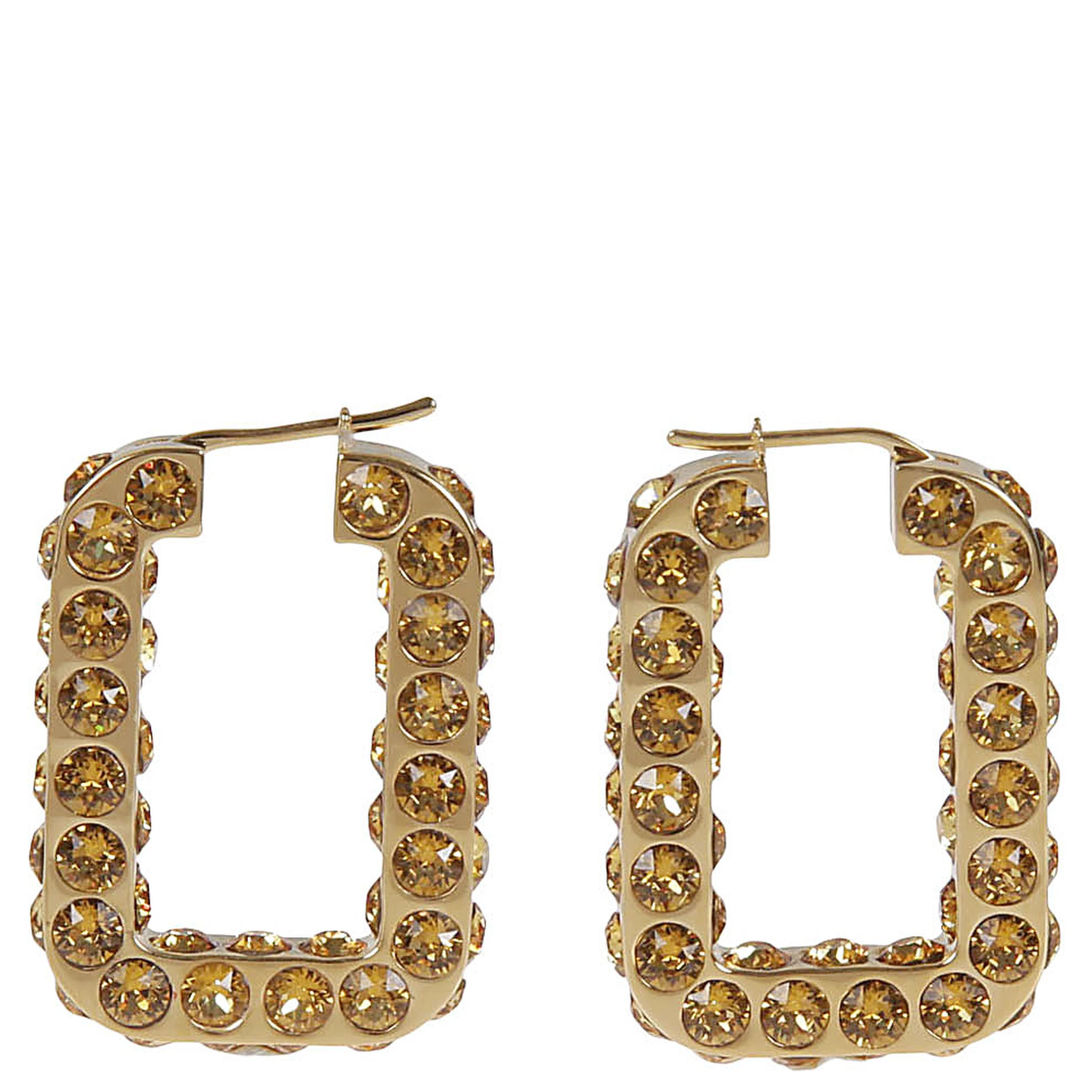 Charlotte crystal-embellished hoop earrings