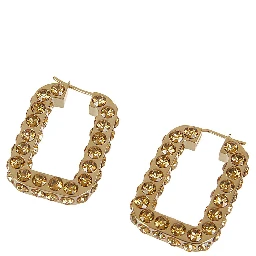 Charlotte crystal-embellished hoop earrings