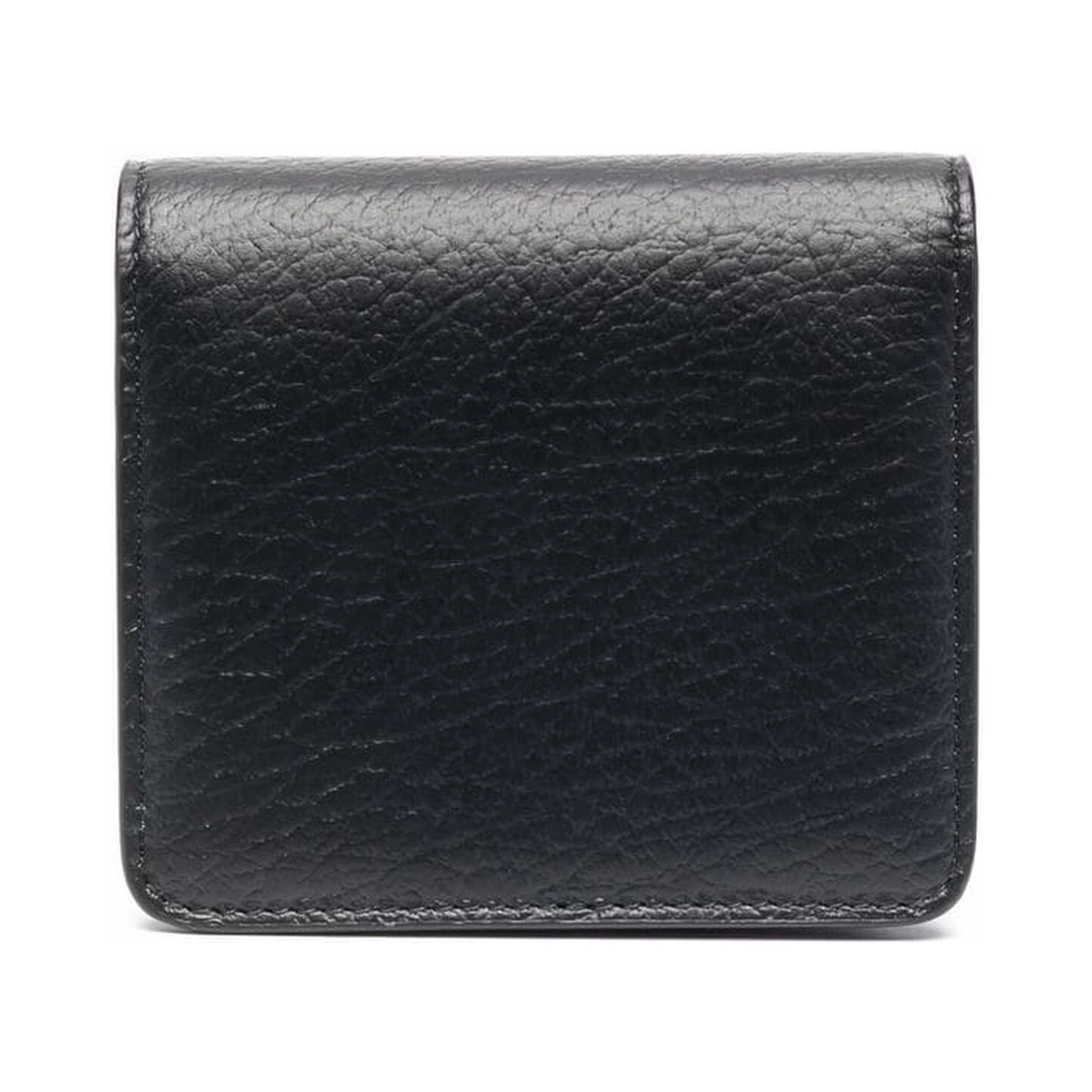 four-stitch leather chain wallet