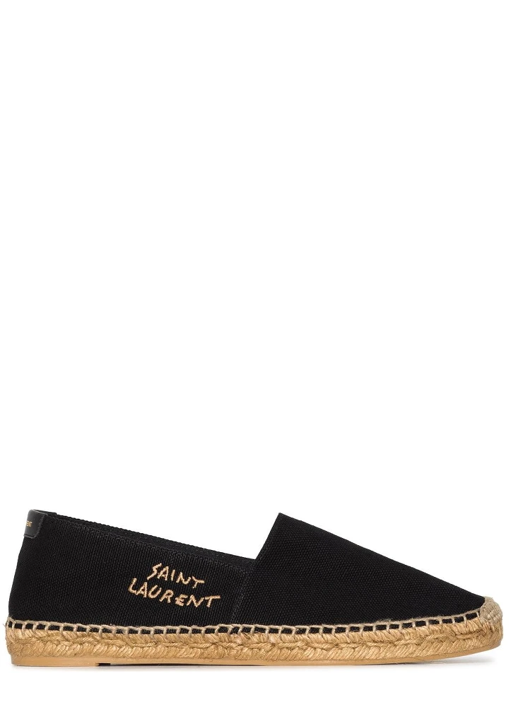 logo-embroidered espadrilles