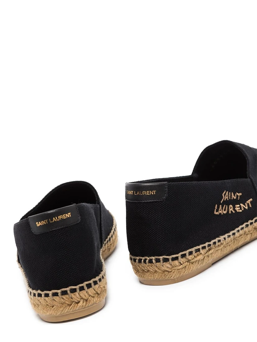 logo-embroidered espadrilles