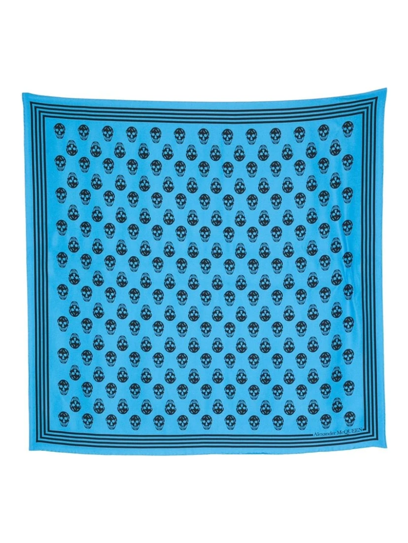 Alexander Mc Queen Skull Silk Scarf