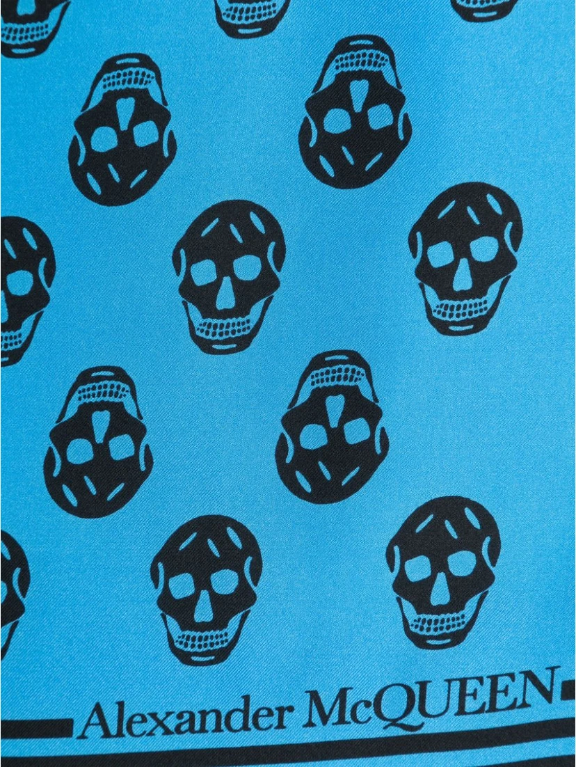 Alexander Mc Queen Skull Silk Scarf