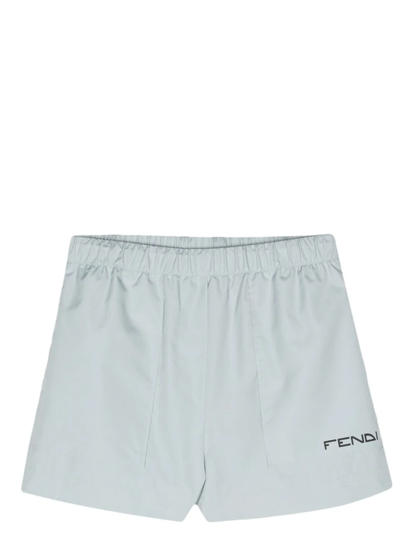 elasticated-waistband shorts