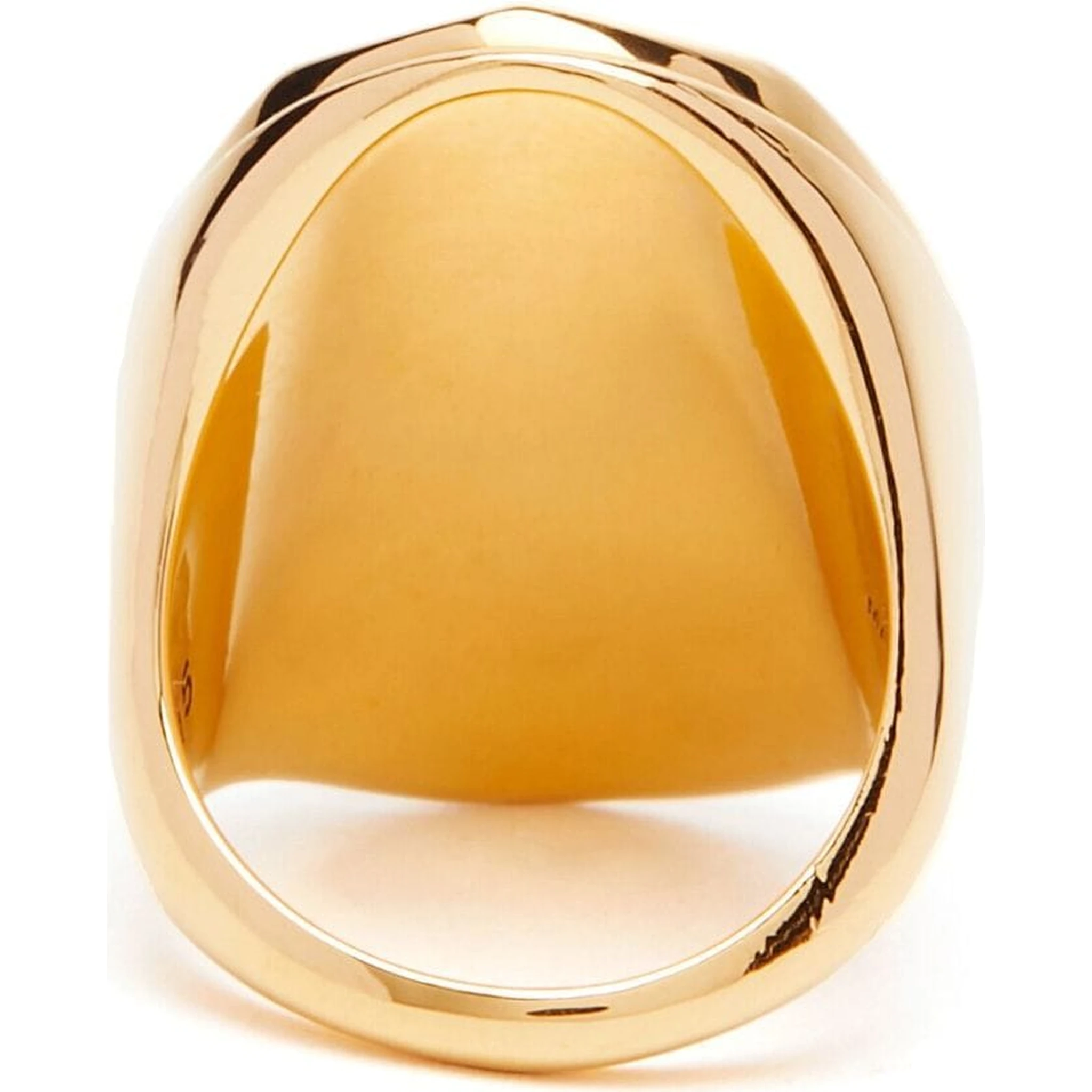 Alexander Mc Queen Stone Logo Ring In Multicolor