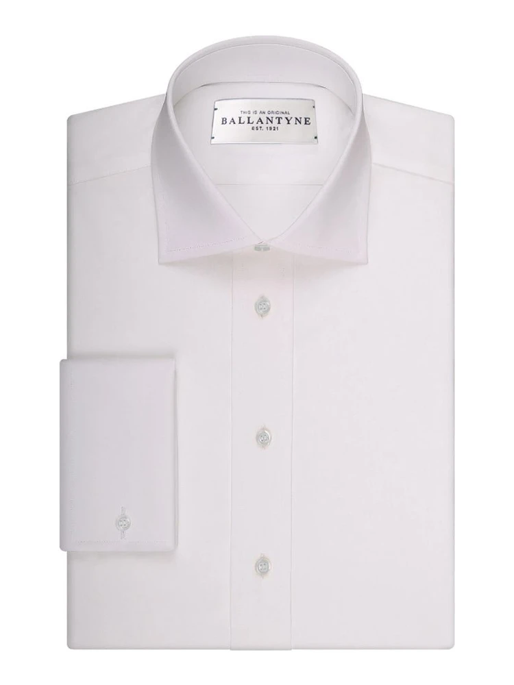 White Cotton Dress Shirt