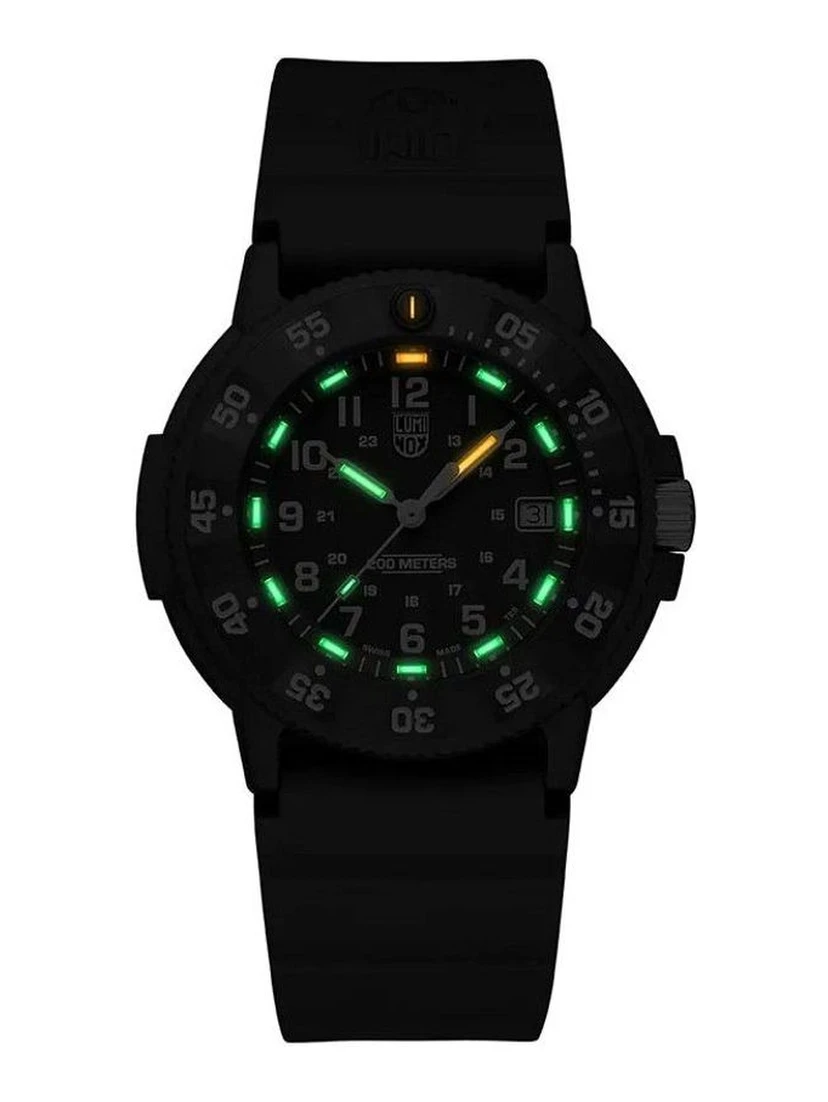 Black Rubber Sport Watch