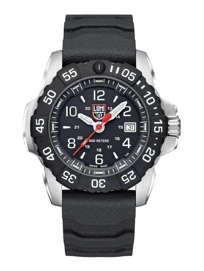 Black Rubber Sport Watch