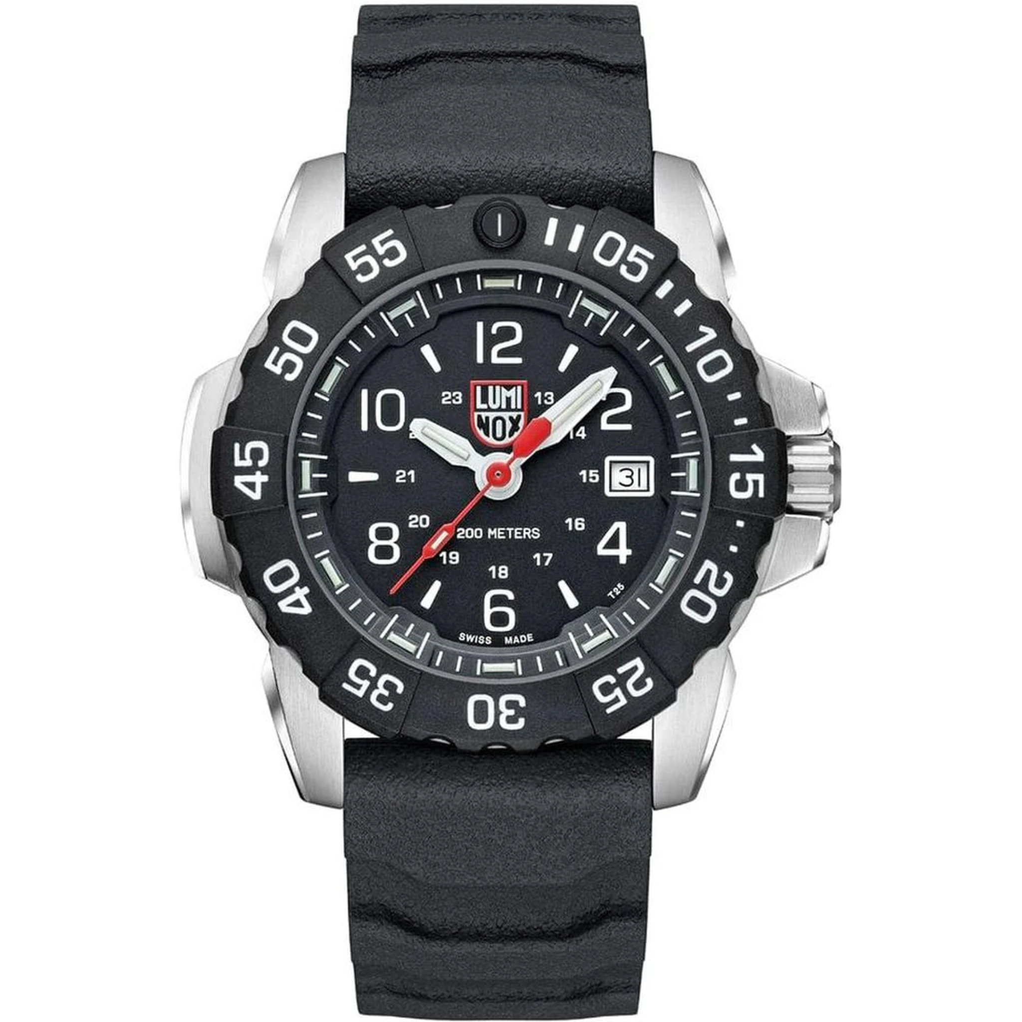 Black Rubber Sport Watch