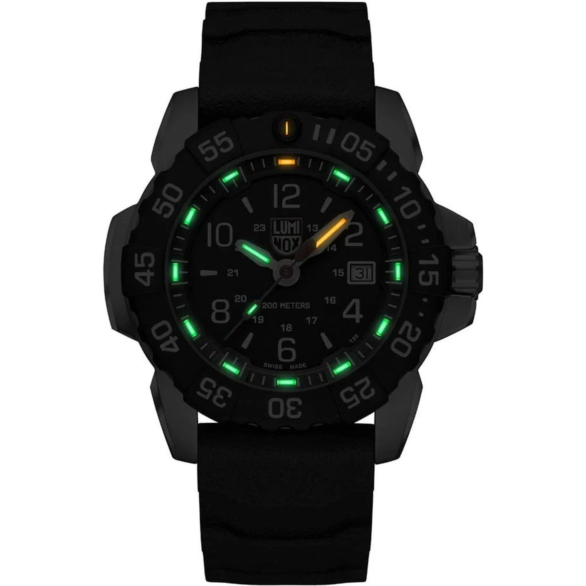 Black Rubber Sport Watch