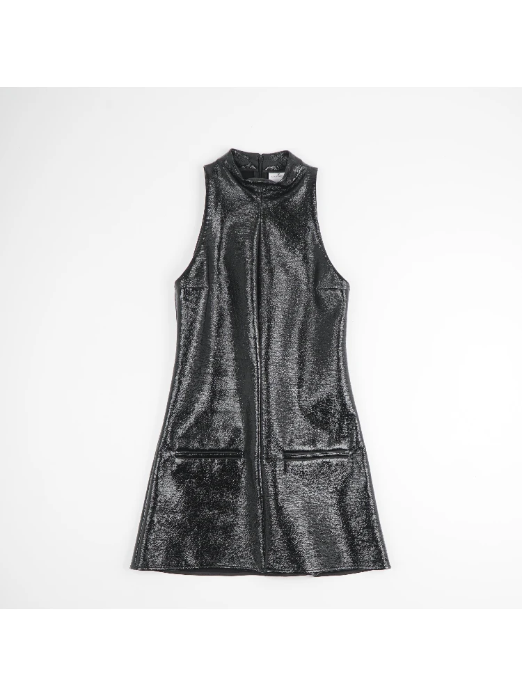 2 Pockets Vinyl A-line Dre