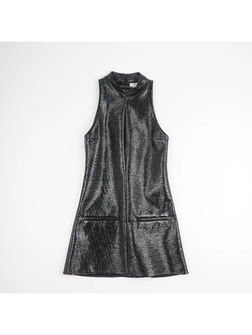 2 Pockets Vinyl A-line Dre