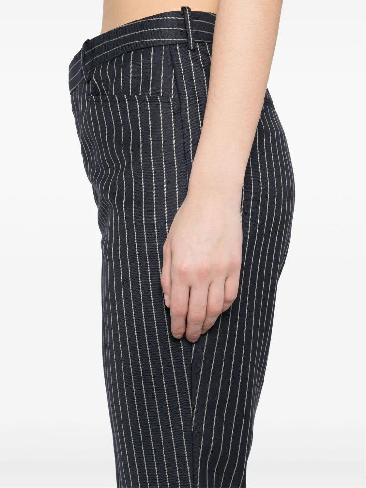 Striped Wool Trousers Featuring Pockets In Blue alternative