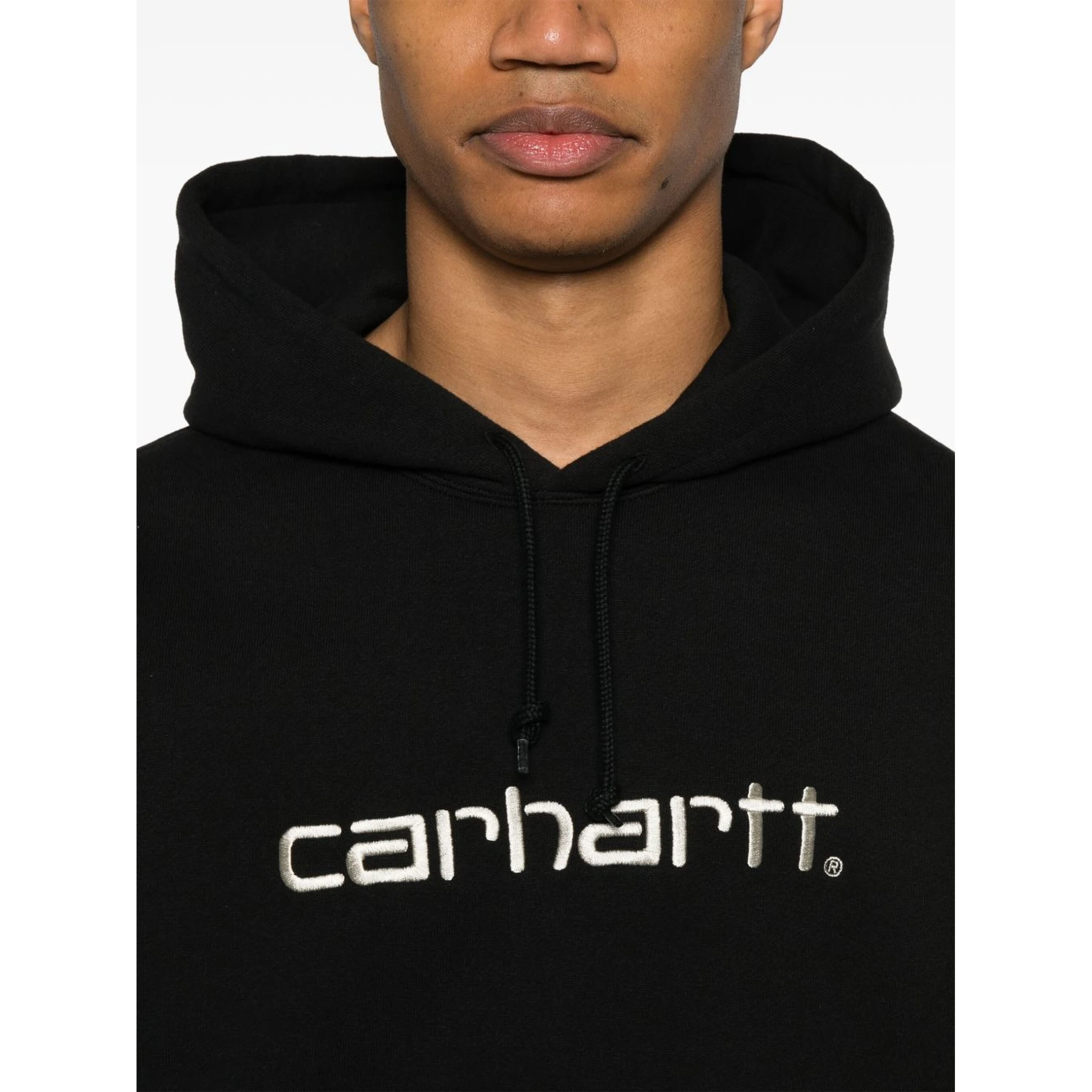 Pre-owned Men's Marley Print French Terry Cotton Carhartt Hoodie In Black