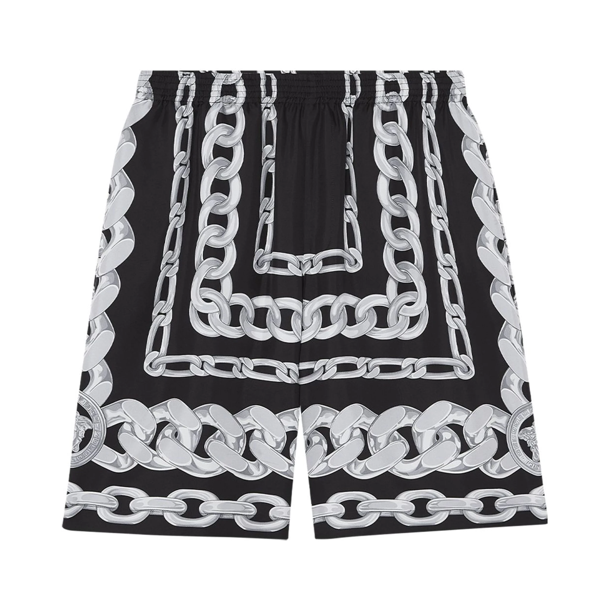 Medusa Chains silk shorts