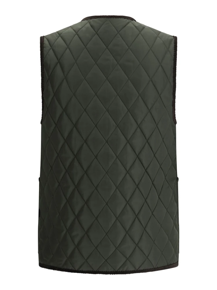 diamond-quilted gilet alternative