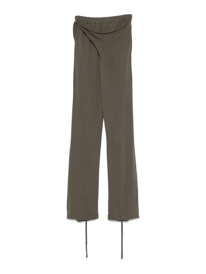 Deconstructed-design Trousers In Brown