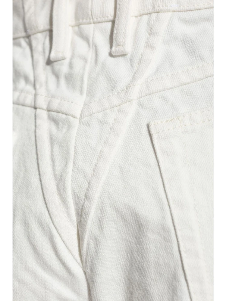 Mid-rise Tapered Jeans In White alternative