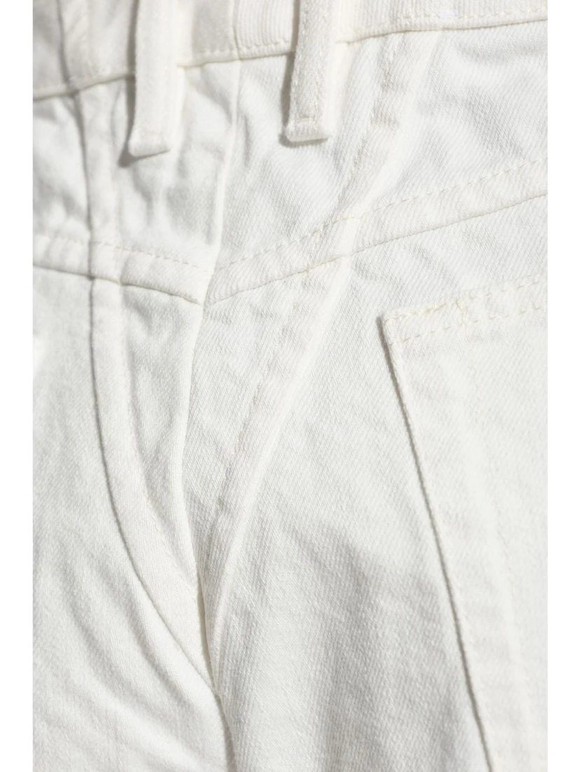 Mid-rise Tapered Jeans In White