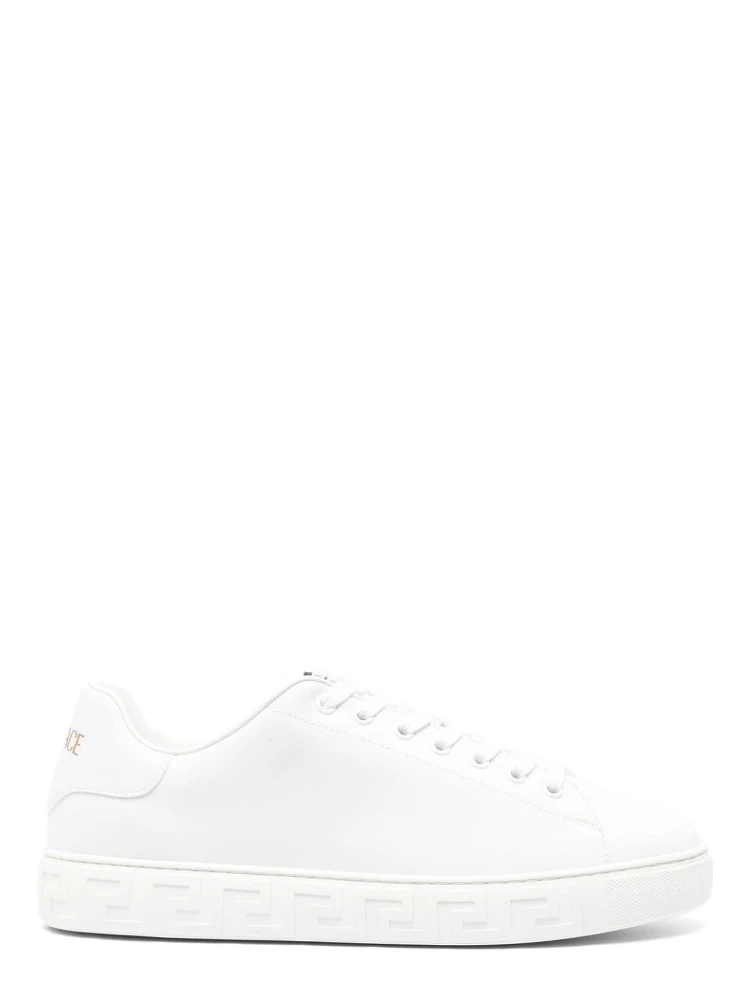Greca faux-leather sneakers