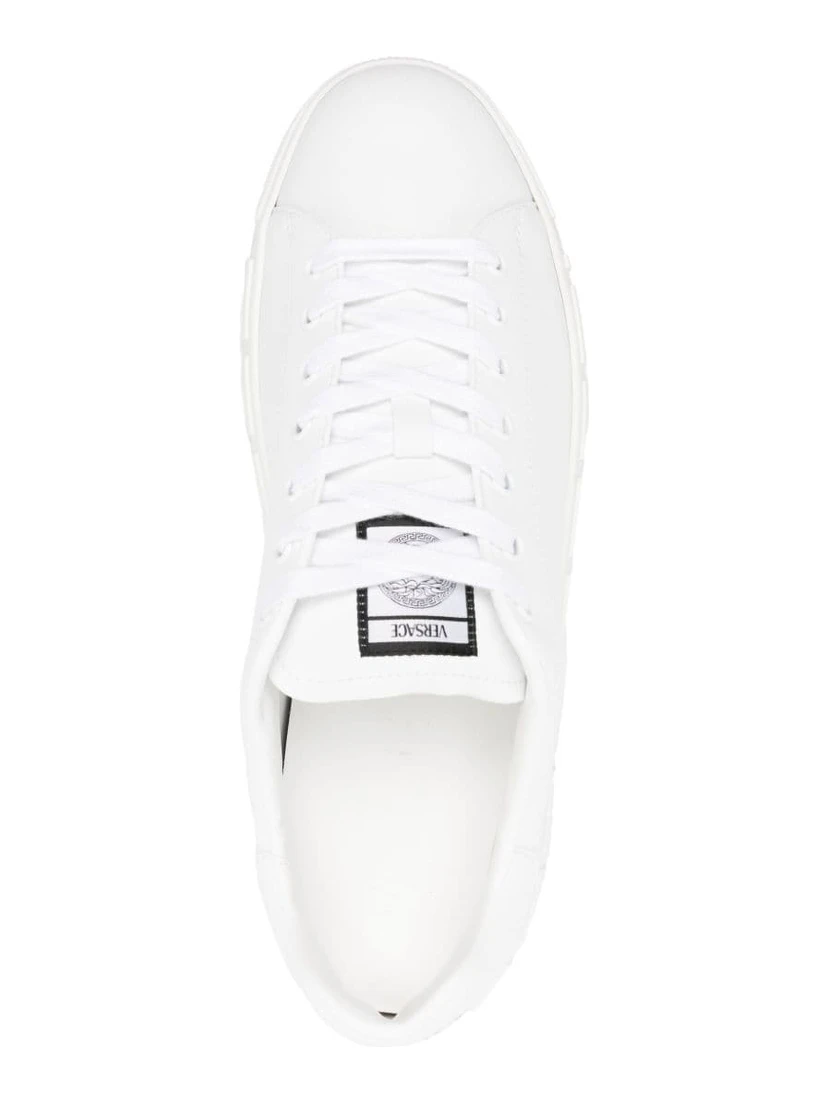Greca faux-leather sneakers