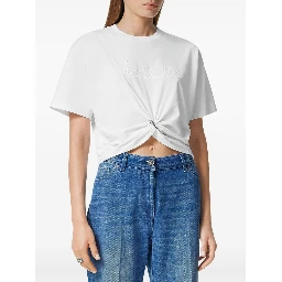 logo-embroidered T-shirt