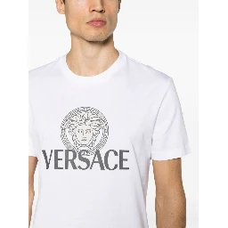 Medusa logo-print T-shirt