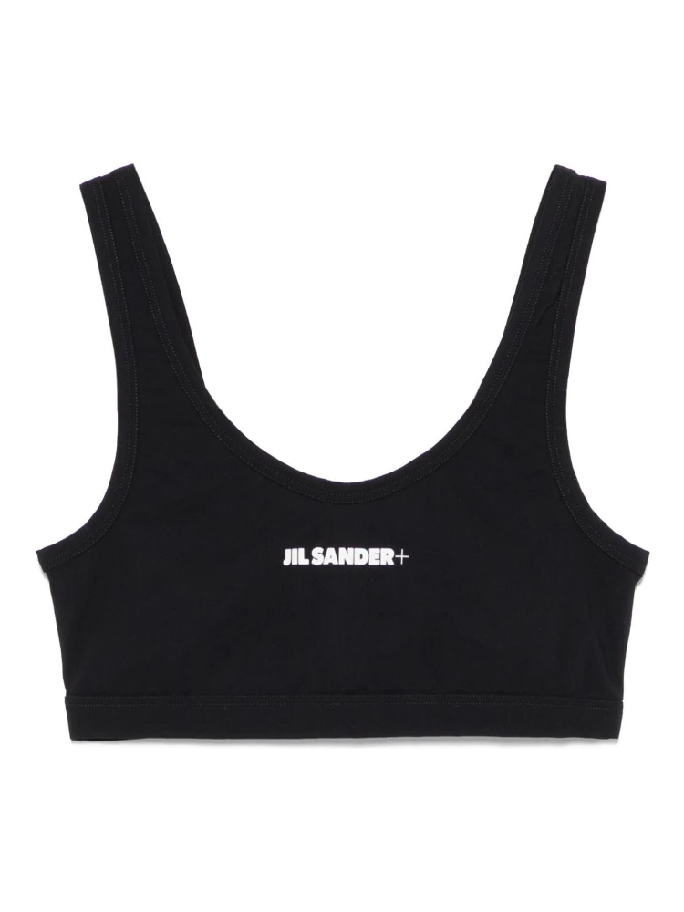 JIL SANDER LOGO-PRINT BIKINI TOP