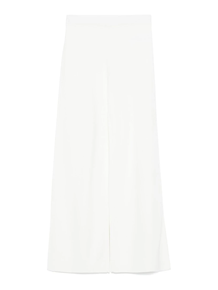 Parosh Knitted Flared Trousers In White