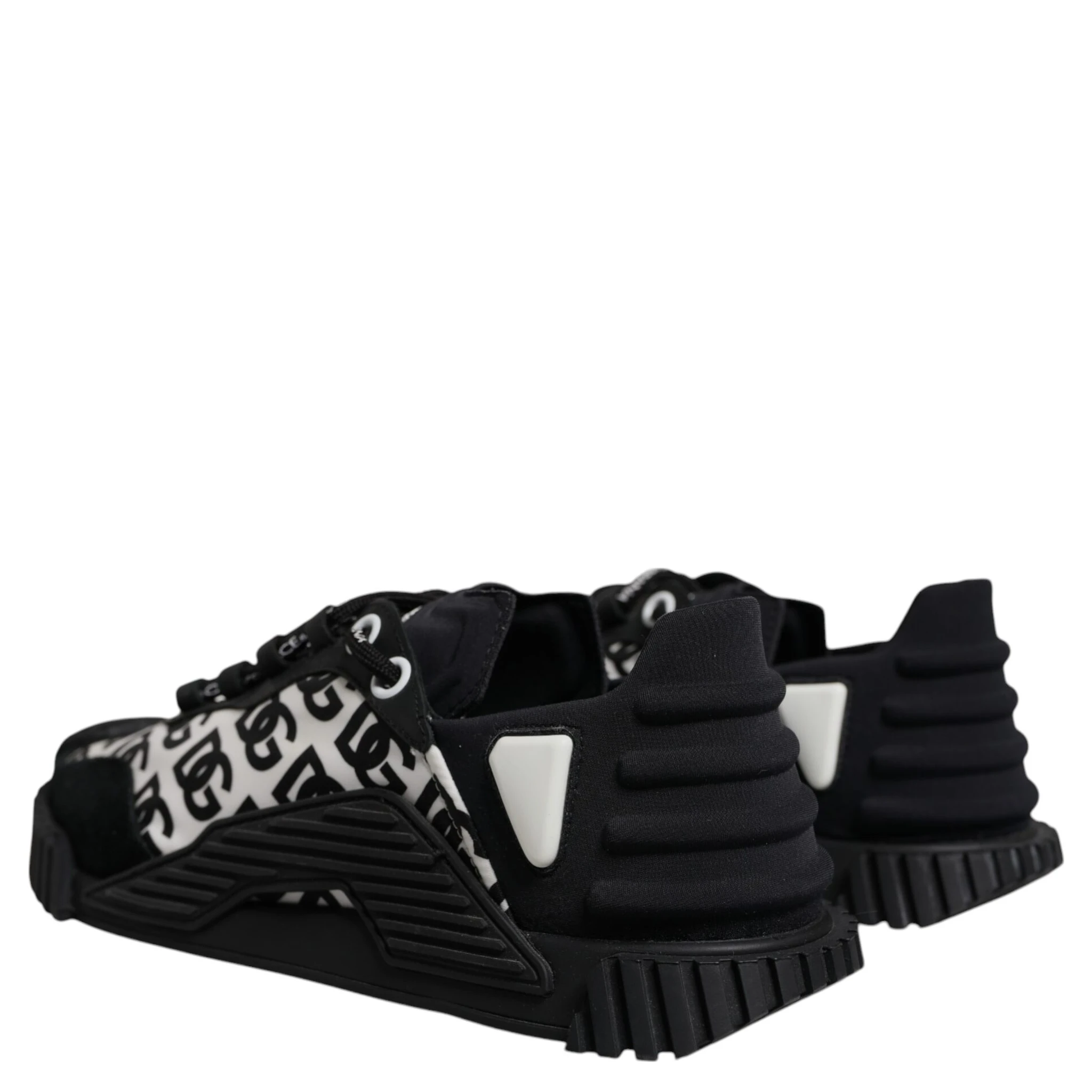 Black Logo Lace Up Low Top NS1 Sneakers Shoes