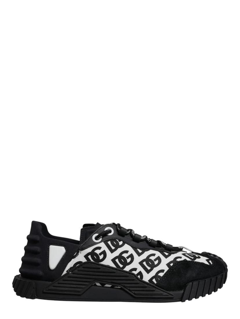 Black Logo Lace Up Low Top NS1 Sneakers Shoes